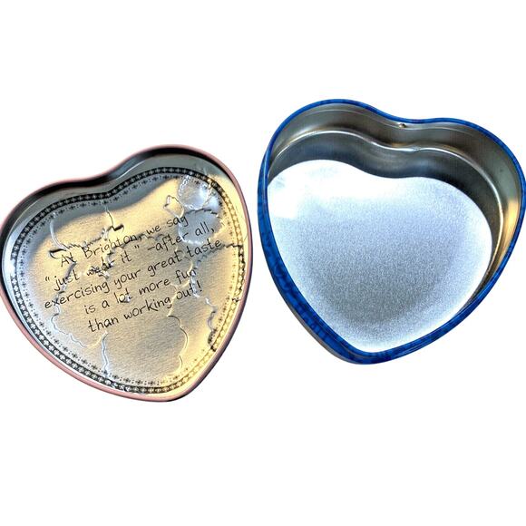 Brighton Heart Shaped Tin Jewelry Keepsake Gift Box Collectible Metal Container - Picture 6 of 8